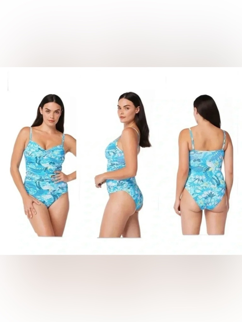 Bleu Rod Beatttie Paradise Found Tankini Swimsuit Top and Bottom